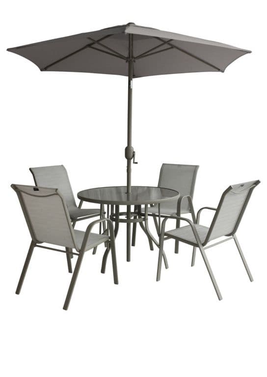 Pagoda Capri 4 Seat Dining Set