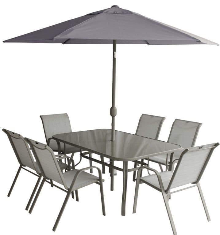 Pagoda Capri 6 Seat Dining Set