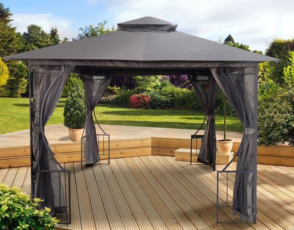 Pagoda Oxford Gazebo - 3m Grey