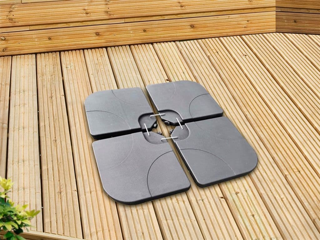 Pagoda Plastic Parasol Base (15L) - 4 Piece