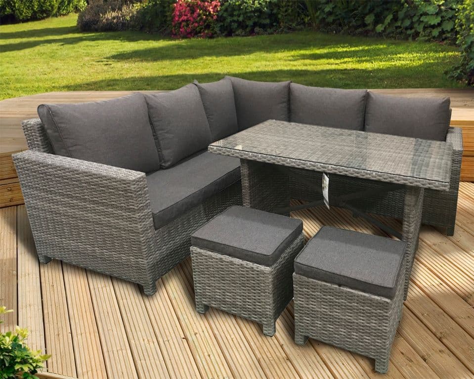 Pagoda Sicily Corner Dining Set Hi Backed