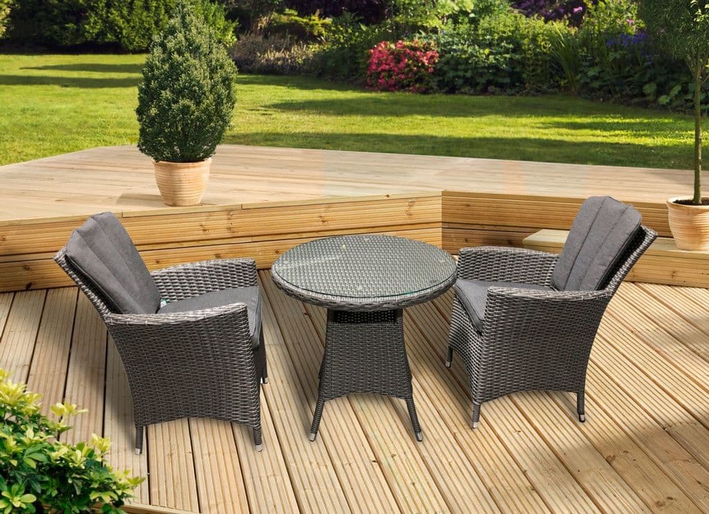 Pagoda Sicily Rattan 2 Seat Set - With Back Cushions