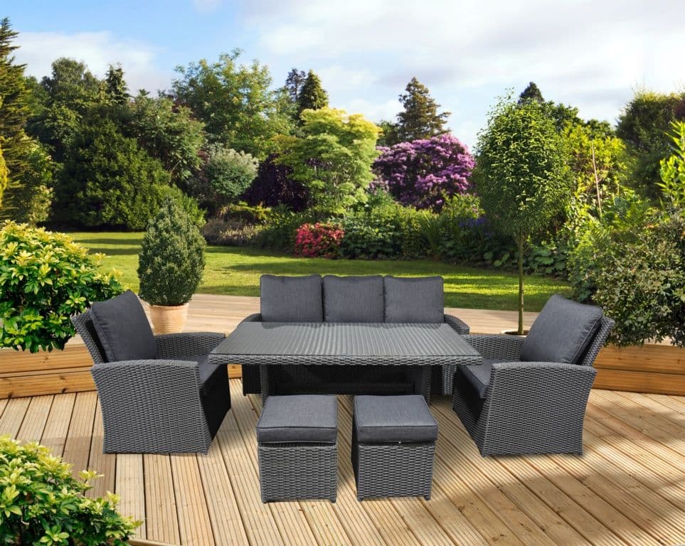 Pagoda Sicily Sofa Dining Set - 6 Piece