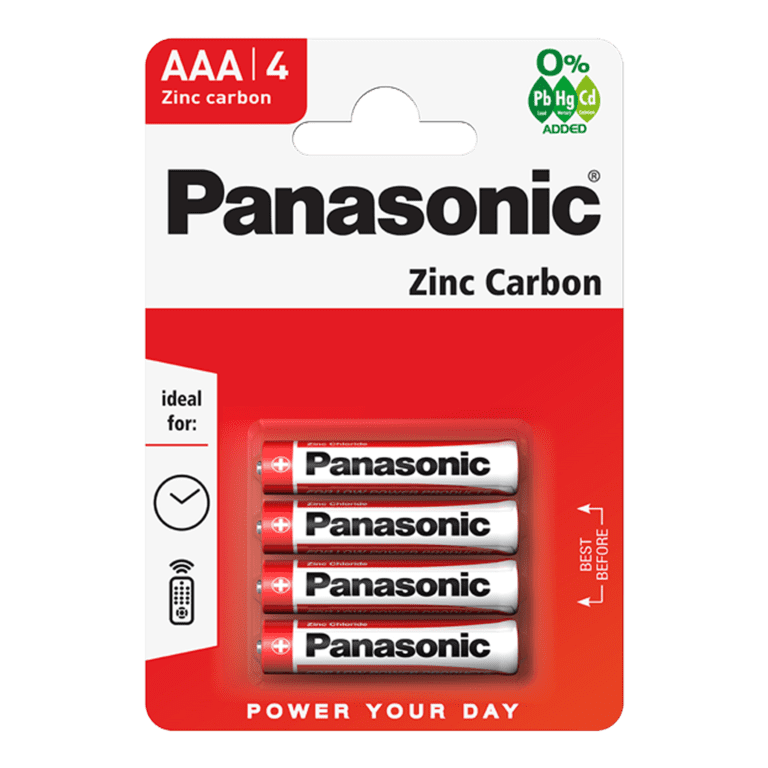 Panasonic AAA Batteries - SPC R03A