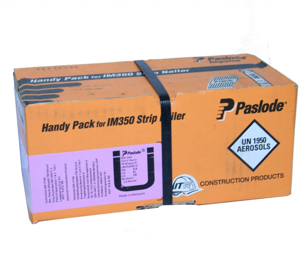 Paslode Handy Pack For IM350 Strip Nailer - Box 1100 63 X 2.8