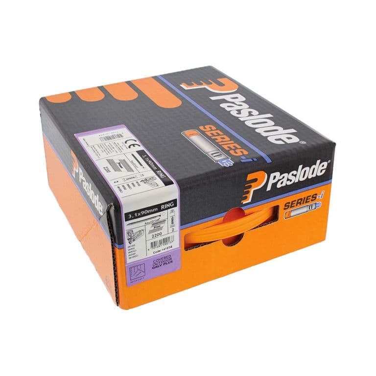 Paslode IM360XI Galvanised Plus Nail Fuel Pack - 3.1 x 90mm