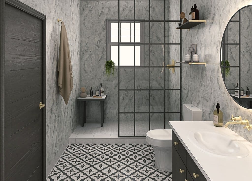 Perform Panel Stratus Marble Bathroom and Shower Panel - 2400mm x 1180mm 2919
