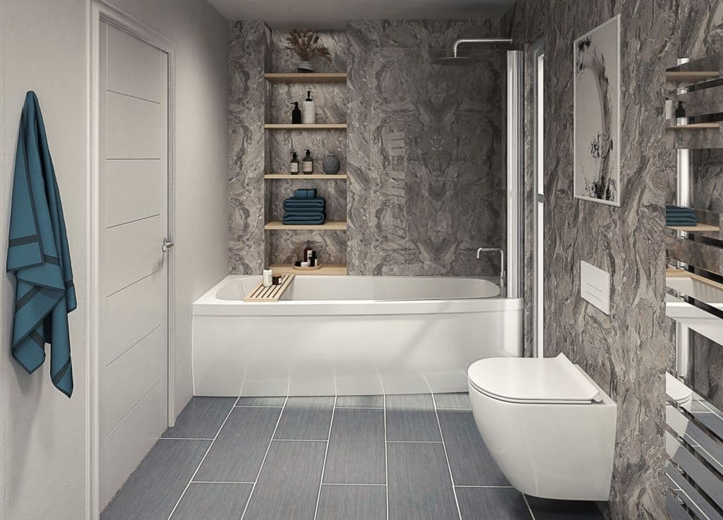 Perform Panel Toffee Marble Bathroom and Shower Panel - 2400mm x 1180mm 7256