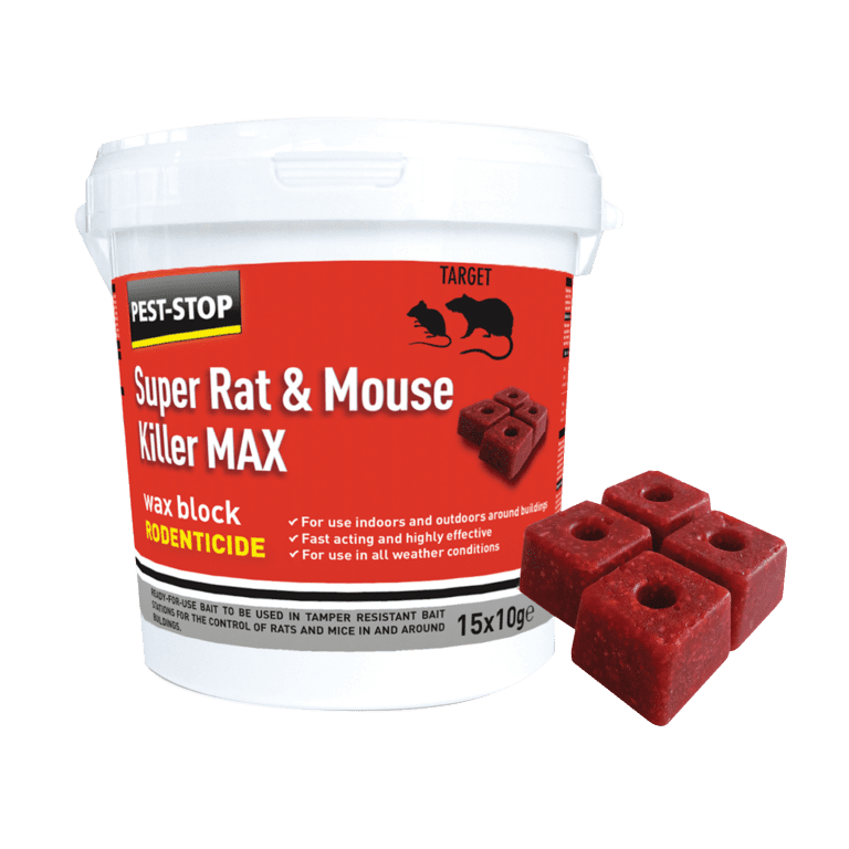 Pest-Stop Super Rat And Mouse Killer - 15 x 10g
