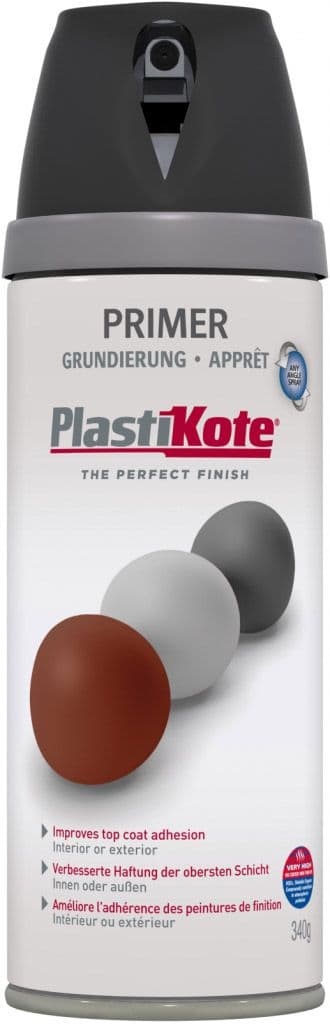 PlastiKote Twist & Spray Paint 400ml - Black Primer