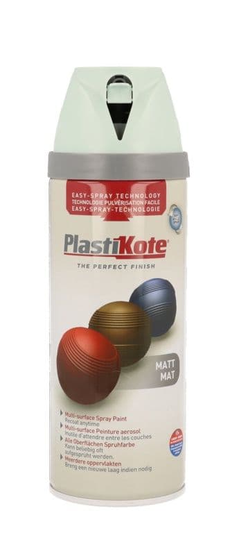 PlastiKote Twist & Spray Paint 400ml - Duck Egg Blue Matt