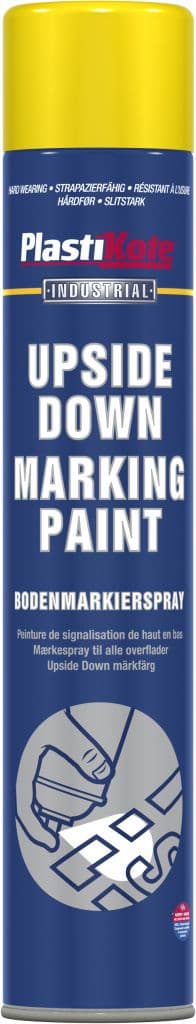 PlastiKote Upside Down Marking Paint - 750ml Yellow
