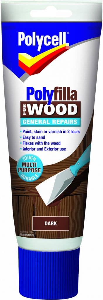 Polycell Polyfilla Wood General Repair - Dark Tube 330gm