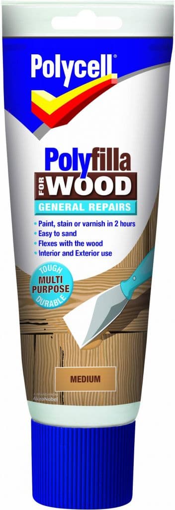 Polycell Polyfilla Wood General Repair - Medium Tube 330gm
