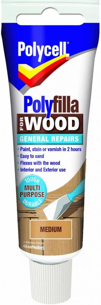 Polycell Polyfilla Wood General Repair - Medium Tube 75gm