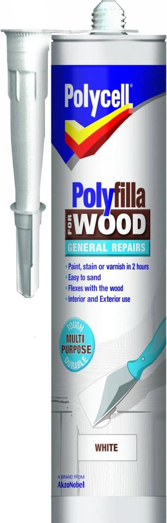 Polycell Polyfilla Wood General Repair - White Cartridge 480gm