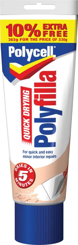Polycell Quick Drying Polyfilla - 330g Plus 10% Free