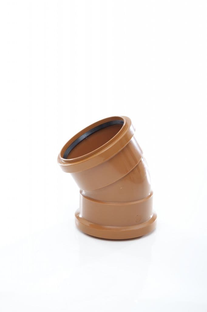 Polypipe Double Socket Bend - 30 Degrees