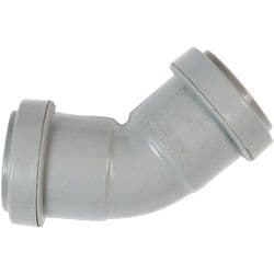 Polypipe Obtuse Bend Push Fit 45 Degrees - 32mm Grey