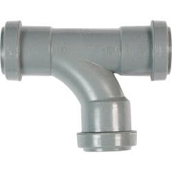 Polypipe Swept Tee 91 1/4 Degrees - 32mm Grey