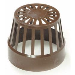 Polypipe Vent Terminal - 4"/110mm Black