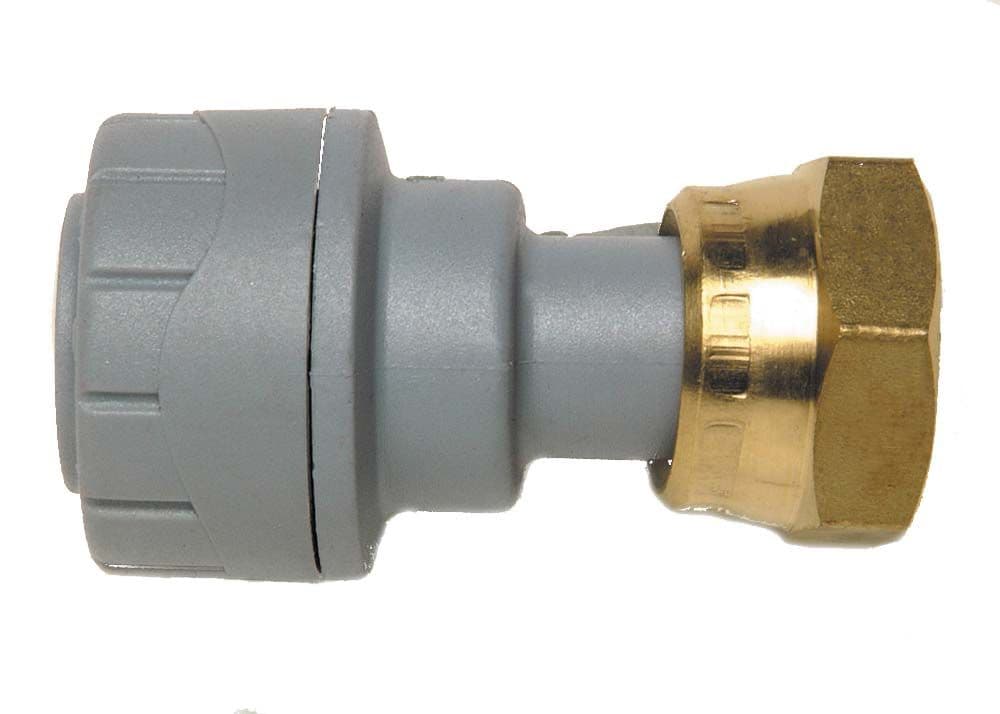 Polyplumb 15mm 3/4" Tap Connector Grey - PPM81534