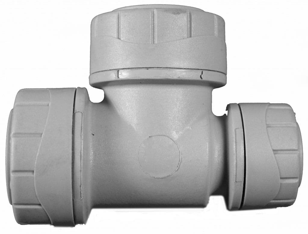 Polyplumb Reducing Tee Grey 22 x 22 x 15mm - 22mm