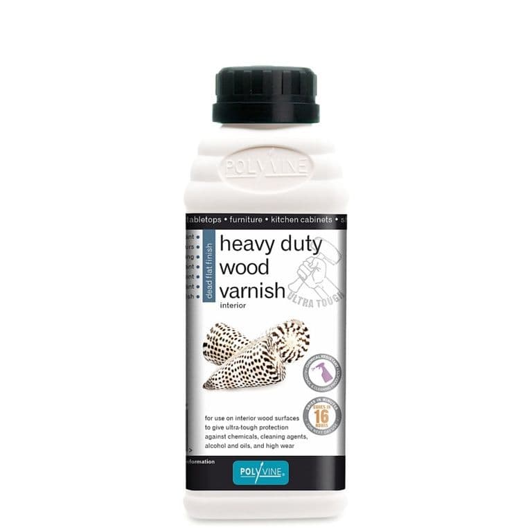 Polyvine Dead Flat Heavy Duty Wood Varnish - 500ml