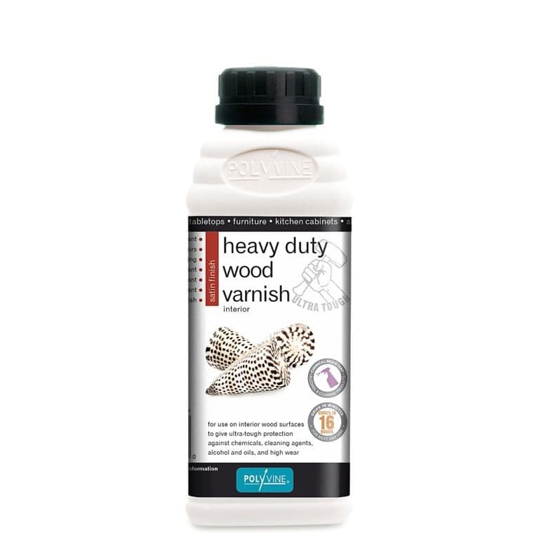 Polyvine Satin Heavy Duty Wood Varnish - 500ml
