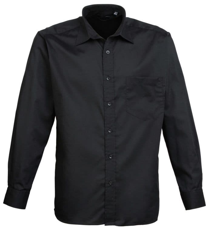 Prestige Black Long Sleeved Shirt - Size 16.5