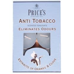 Price's Candles Tealights 6 Pack - Anti Tobacco