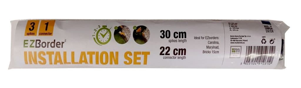 Primeur EZ Border Installation Set - 15cm Grey