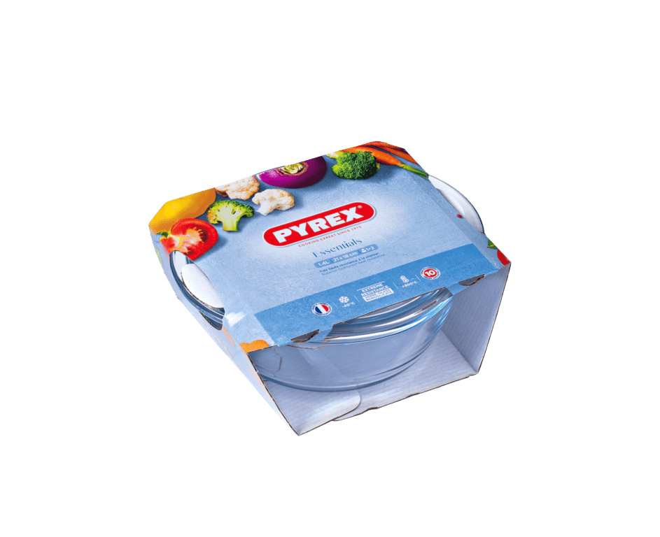 Pyrex Essentials Round Casserole - 1.3L