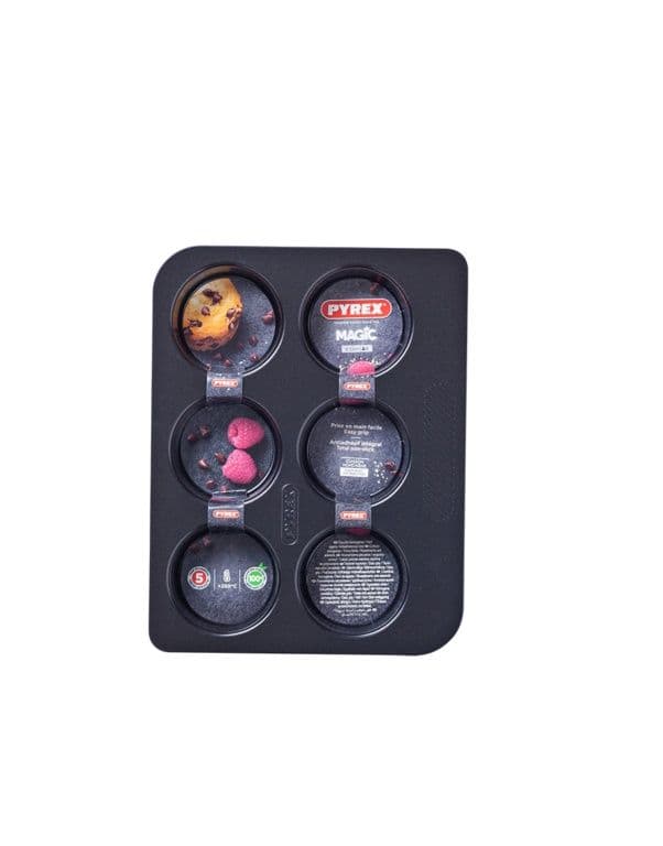 Pyrex Magic Muffin Tray - 6 Cup