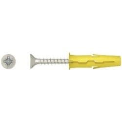 Rawlplug Universal Plug And Screw - YELLOW