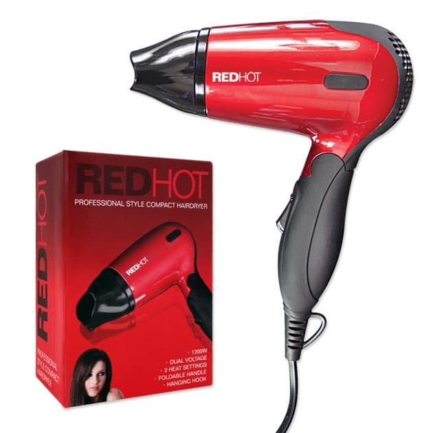 Redhot Compact Hair Dryer - 1200w
