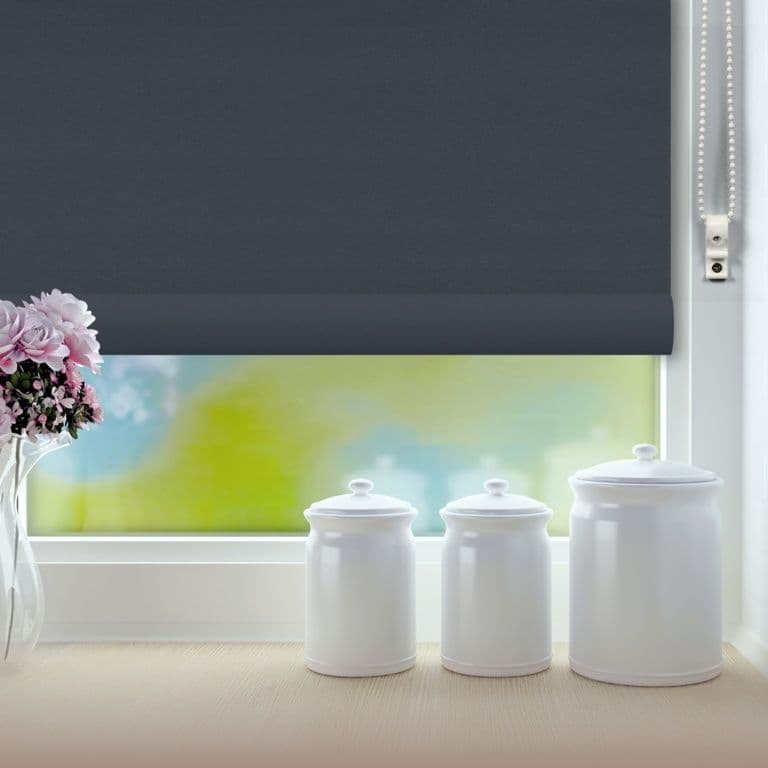 RENAISSANCE Classic Roller Blind Slate Grey - 120cm