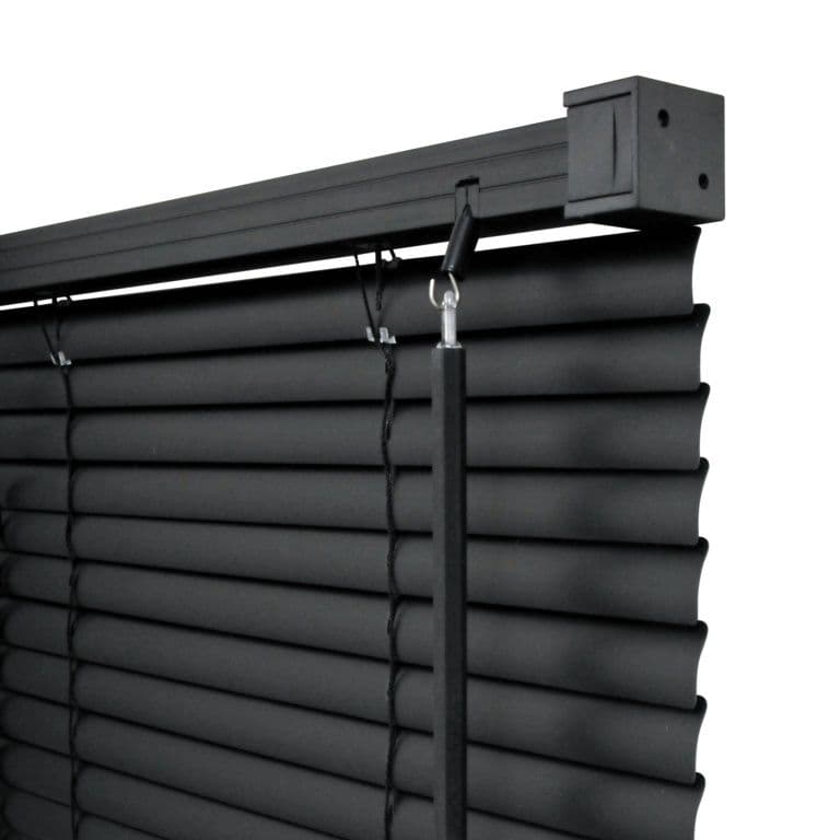 RENAISSANCE PVC Wide Venetian Blind Black - 165cm