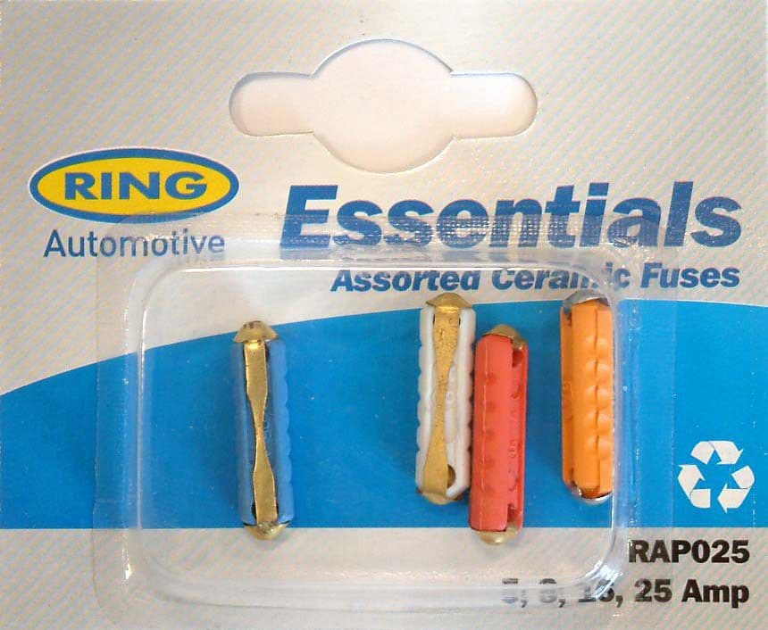 Ring Continental Fuses - 5, 8, 16, 25 Amp