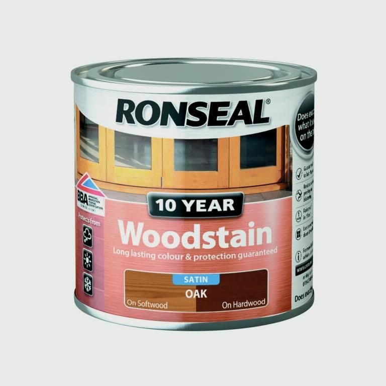 Ronseal 10 Year Woodstain Satin 250ml - Oak