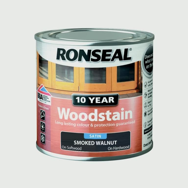 Ronseal 10 Year Woodstain Satin 250ml - Smoked Walnut