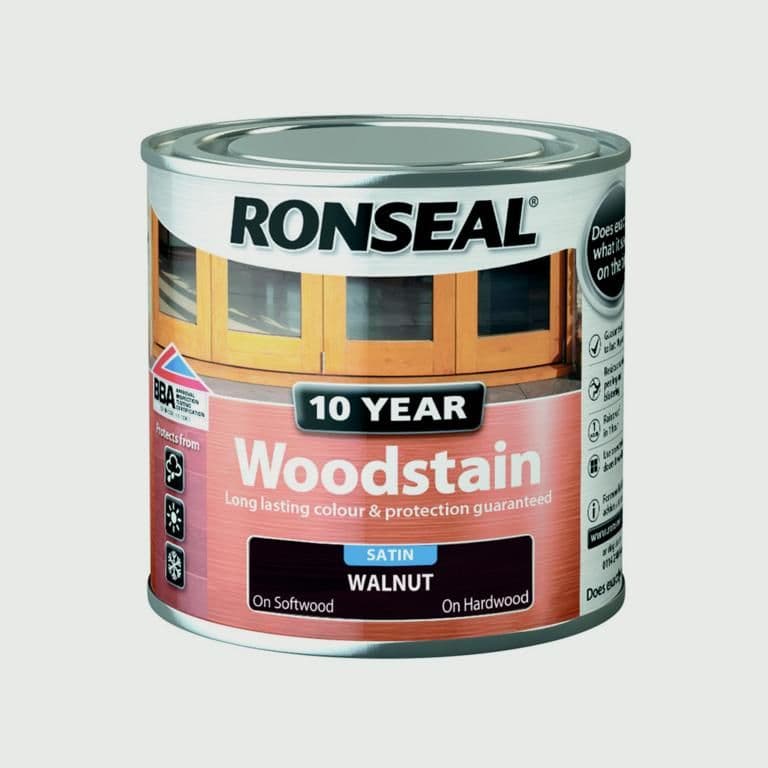 Ronseal 10 Year Woodstain Satin 250ml - Walnut
