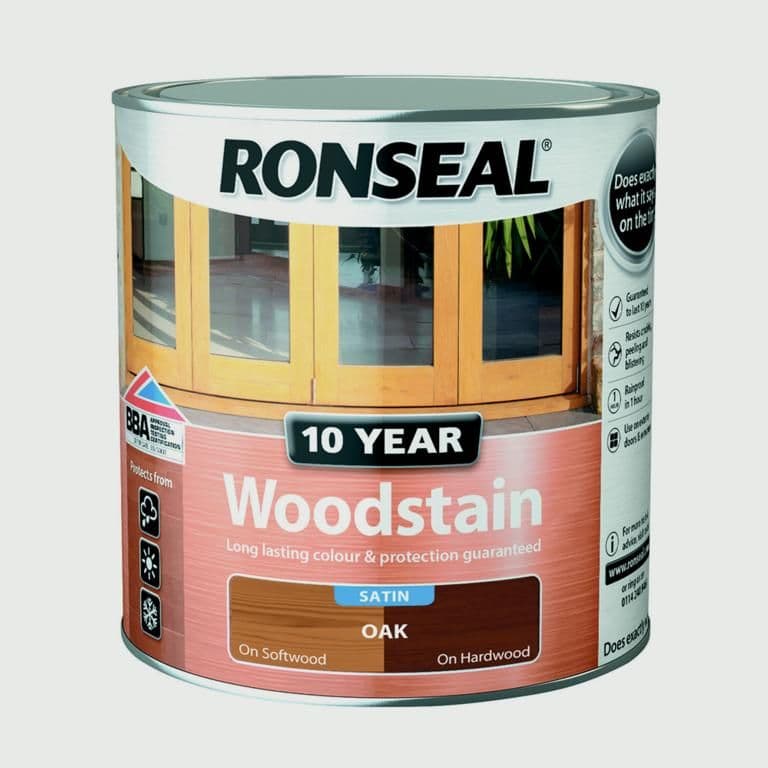 Ronseal 10 Year Woodstain Satin 750ml - Oak