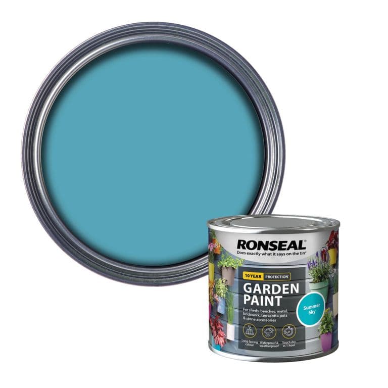 Ronseal Garden Paint 250ml - Summer Sky