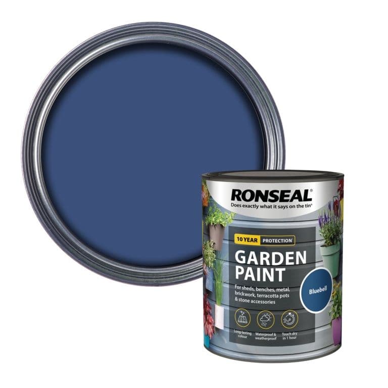 Ronseal Garden Paint 750ml - Bluebell