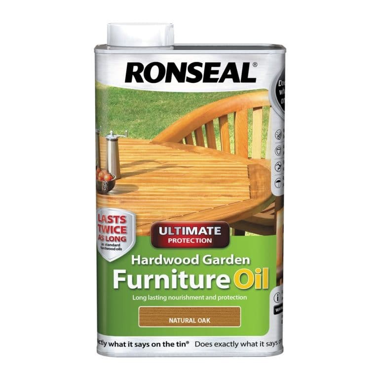 Ronseal Hardwood Furniture Oil 1L - Natural Oak