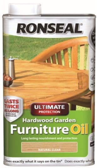 Ronseal Hardwood Furniture Oil 500ml - Natural Clear