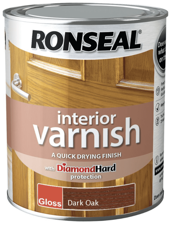 Ronseal Interior Varnish Gloss 750ml - Dark Oak