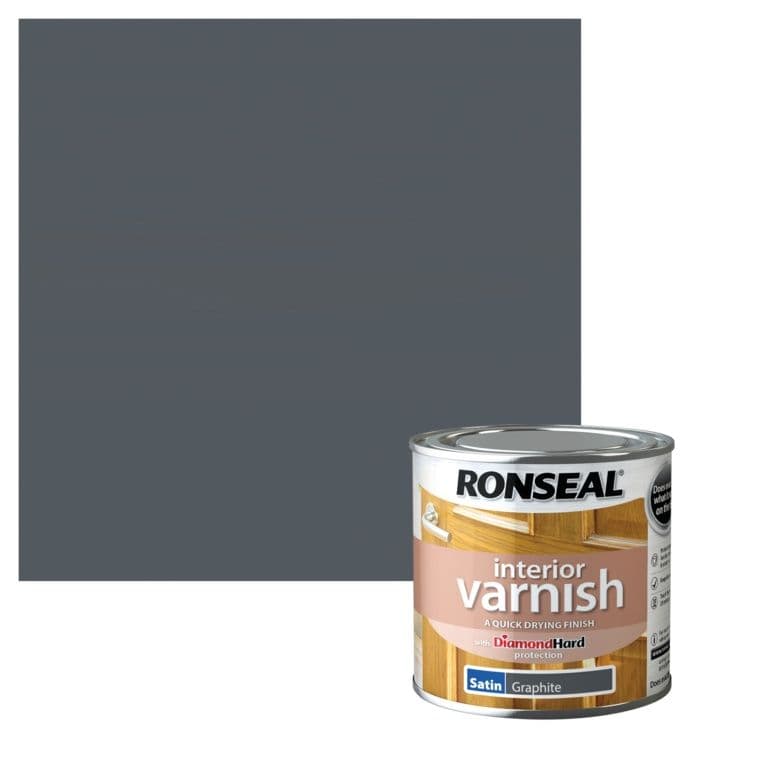 Ronseal Interior Varnish Satin 250ml - Graphite