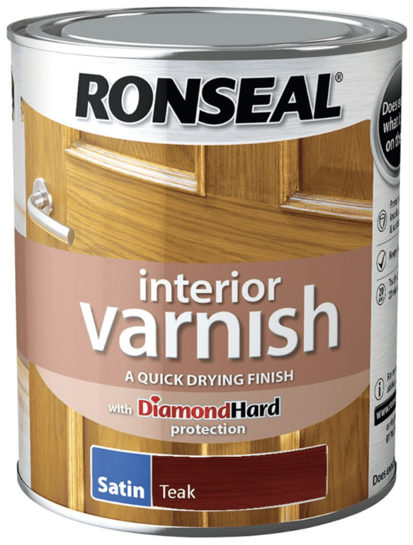 Ronseal Interior Varnish Satin 750ml - Teak
